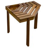 Whitecap Deck / Galley Whitecap Shower/Corner Stool - Teak [63106]