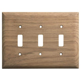 Whitecap Deck / Galley Whitecap Teak 3-Toggle Switch/Receptacle Cover Plate [60179]