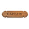 Whitecap Deck / Galley Whitecap Teak "CAPTAIN" Name Plate [62670]