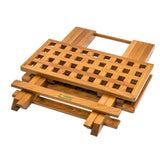 Whitecap Deck / Galley Whitecap Teak Grate Top Fold-Away Table [60030]