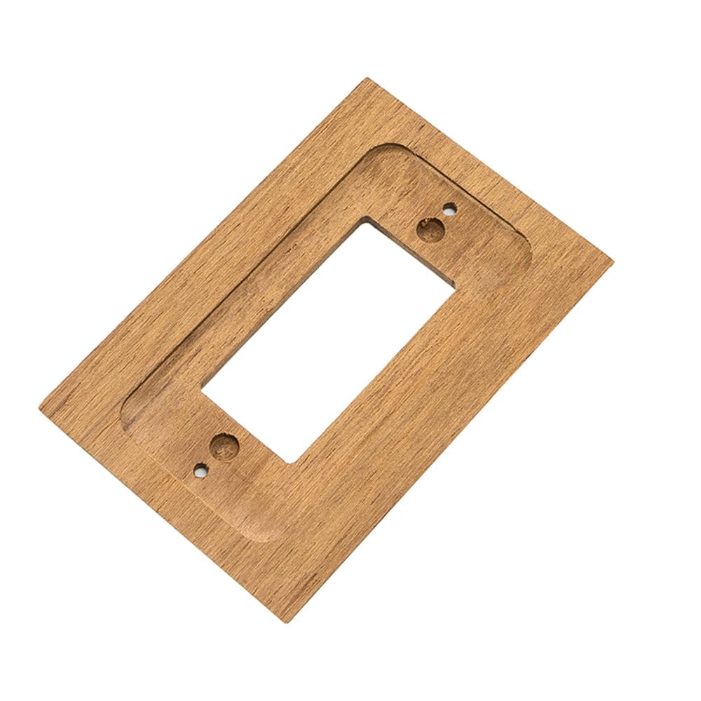 Whitecap Deck / Galley Whitecap Teak Ground Fault Outlet Cover/Receptacle Plate [60171]