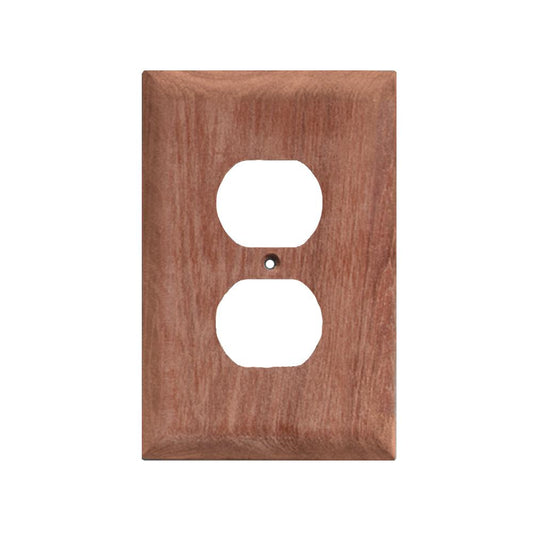 Whitecap Deck / Galley Whitecap Teak Outlet Cover/Receptacle Plate [60170]
