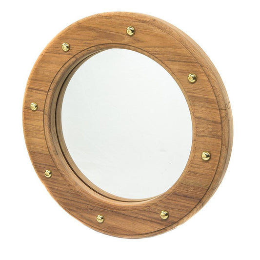 Whitecap Deck / Galley Whitecap Teak Porthole Mirror [62540]