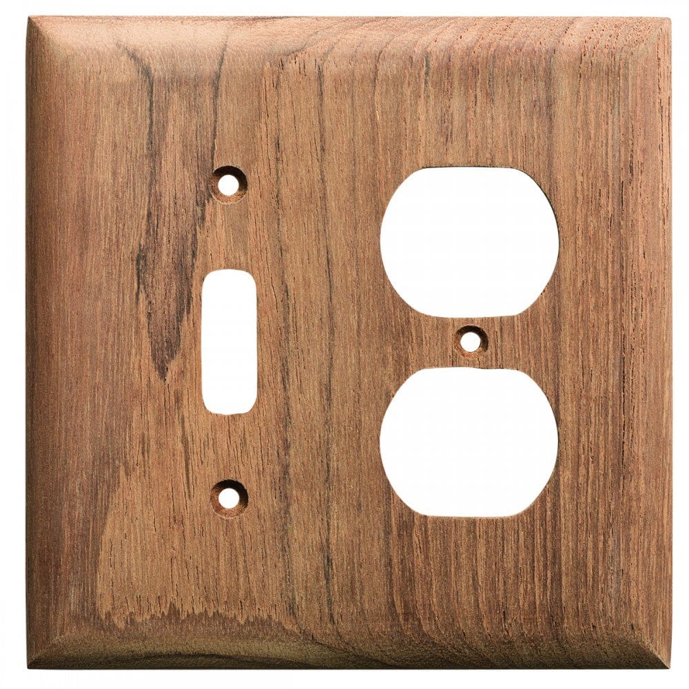 Whitecap Deck / Galley Whitecap Teak Toggle Switch/Duplex/Receptacle Cover Plate [60178]