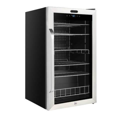 Whynter Beverage Refrigerators Whynter Freestanding 121 can Beverage Refrigerator with Digital Control and Internal Fan