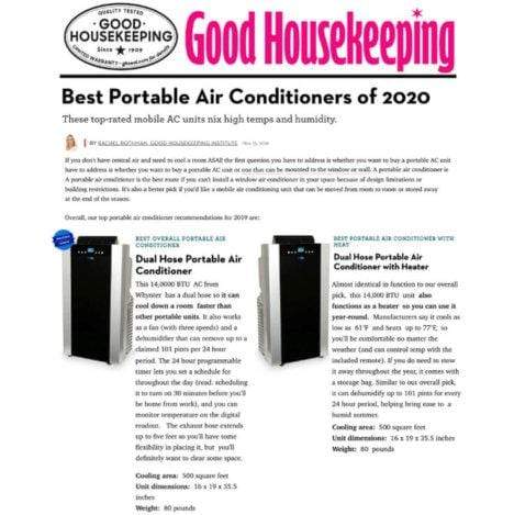 Whynter Portable Air Conditioners Whynter ECO-FRIENDLY 14000 BTU Dual Hose Portable Air Conditioner