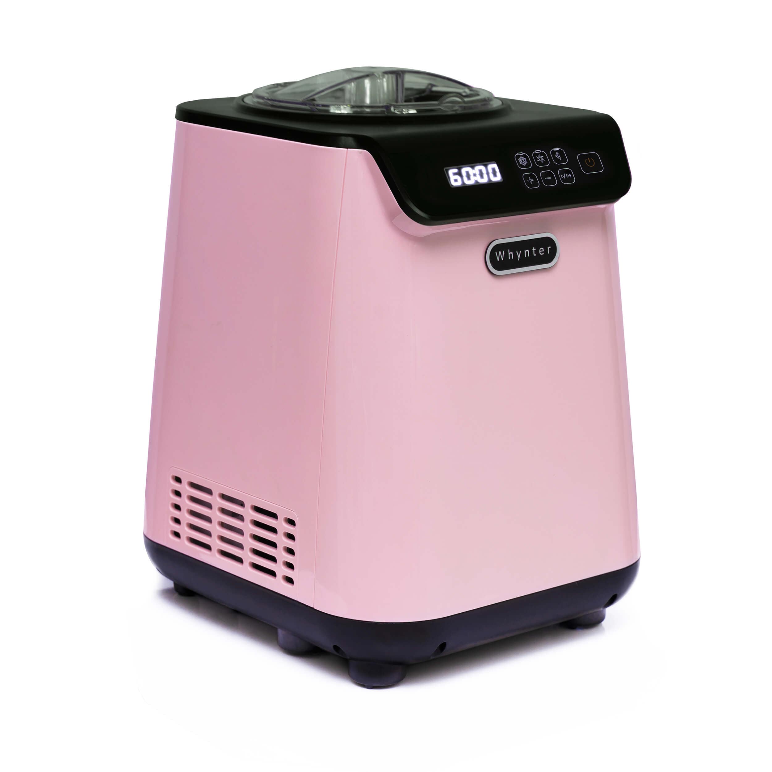 Whynter Whynter 1.28 Quart Compact Upright Automatic Ice Cream Maker with Stainless Steel Bowl Limited Black Pink Edition