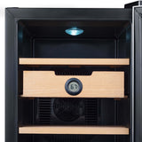 Whynter Whynter CHC-123DS 1.2 cu. ft. Stainless Steel Digital Control and Display Cigar Humidor with Spanish Cedar Shelves