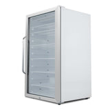 Whynter Whynter Freestanding 10.6 cu. ft. Stainless Steel Commercial Beverage Merchandiser with Superlit Door and Lock -White