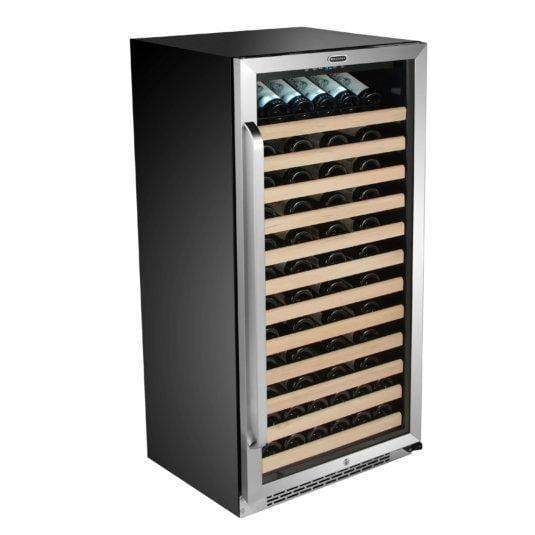 Whynter Wine Refrigerators Built in and Free Standing 100 Bottle Built-in Stainless Steel Compressor Wine Refrigerator