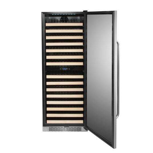 Whynter Wine Refrigerators Built in and Free Standing 164 Bottle Built-in Stainless Steel Dual Zone Compressor Wine Refrigerator