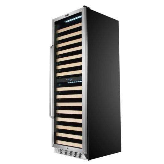 Whynter Wine Refrigerators Built in and Free Standing 164 Bottle Built-in Stainless Steel Dual Zone Compressor Wine Refrigerator