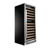 Whynter Wine Refrigerators Built in and Free Standing 92 Bottle Built-in Stainless Steel Dual Zone Compressor Wine Refrigerator