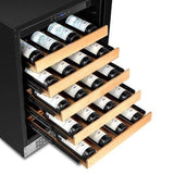 Whynter Wine Refrigerators Built in and Free Standing Whynter 24" Built-In Stainless Steel 54 Bottle Wine Refrigerator Coole