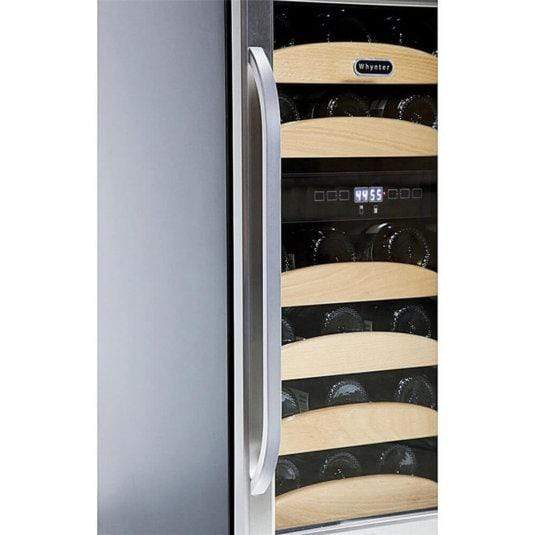 Whynter Wine Refrigerators Built in and Free Standing Whynter 28 bottle Dual Temperature Zone Built-In Wine Refrigerator