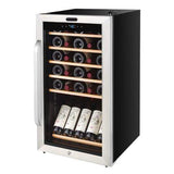 Whynter Wine Refrigerators Built in and Free Standing Whynter 34 Bottle Freestanding Stainless Steel Refrigerator with Display Shelf and Digital Control