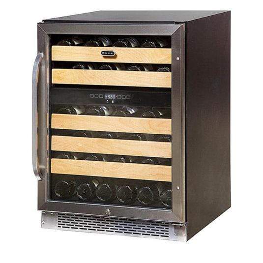 Whynter Wine Refrigerators Built in and Free Standing Whynter 46 bottle Dual Temperature Zone Built-In Wine Refrigerator