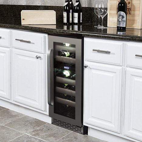 Whynter Wine Refrigerators - Elite Series with Seamless Stainless Steel Doors Whynter Elite 17 Bottle Seamless Stainless Steel Door Dual Zone Built-in Wine Refrigerator