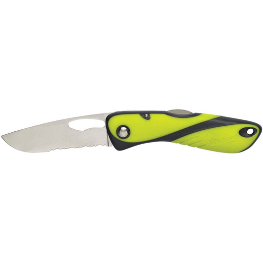 Wichard Marine Knives Wichard Offshore Knife - Single Serrated Blade - Fluorescent [10112]