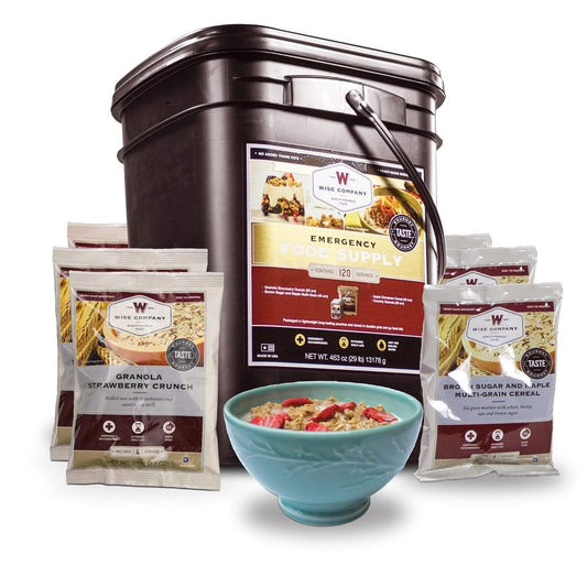 Wise Foods Camping & Outdoor : Survival Wise Foods 120 Serving Breakfast Only Grab and Go Bucket