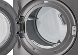 LG - 27 in. WashTower Laundry Center with 4.5 cu. ft. Front Load Washer and 7.4 cu. ft. Electric Dryer in Graphite Steel - WKE100HVA