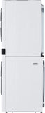 LG - 27 in. WashTower Laundry Center with 4.5 cu. ft. Front Load Washer and 7.4 cu. ft. Electric Dryer with Steam in White - WKEX200HWA