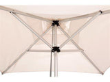 Woodline Table Umbrellas Woodline Shade Solutions Mistral Aluminum 8.2' Square Pulley Lift Umbrella