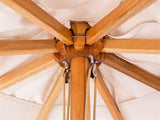 Woodline Table Umbrellas Woodline Shade Solutions Safari Eucalyptus Pully Lift 9.8' Square Umbrella (1.9'' Center Pole)