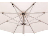 Woodline Table Umbrellas Woodline Shade Solutions Storm Aluminum 11.5' Octagon Pulley Lift Umbrella