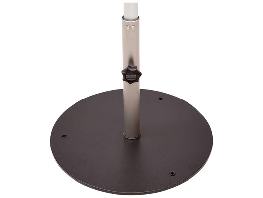 Woodline Umbrella Base Woodline Shade Solutions 20'' Wide Round Metal Plate Base with 1.26'' Tube