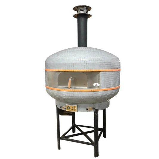 WPPO Outdoor Pizza Oven WPPO WKPM-D1200 Lava 48" Professional Digital Wood Fire Outdoor Pizza Oven with Convection Fan