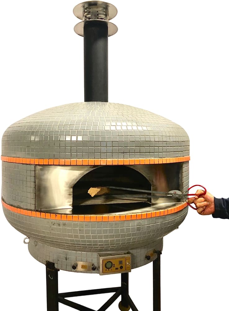 WPPO Outdoor Pizza Oven WPPO WKPM-D700 Lava 28" Professional Digital Wood Fire Outdoor Pizza Oven with Convection Fan