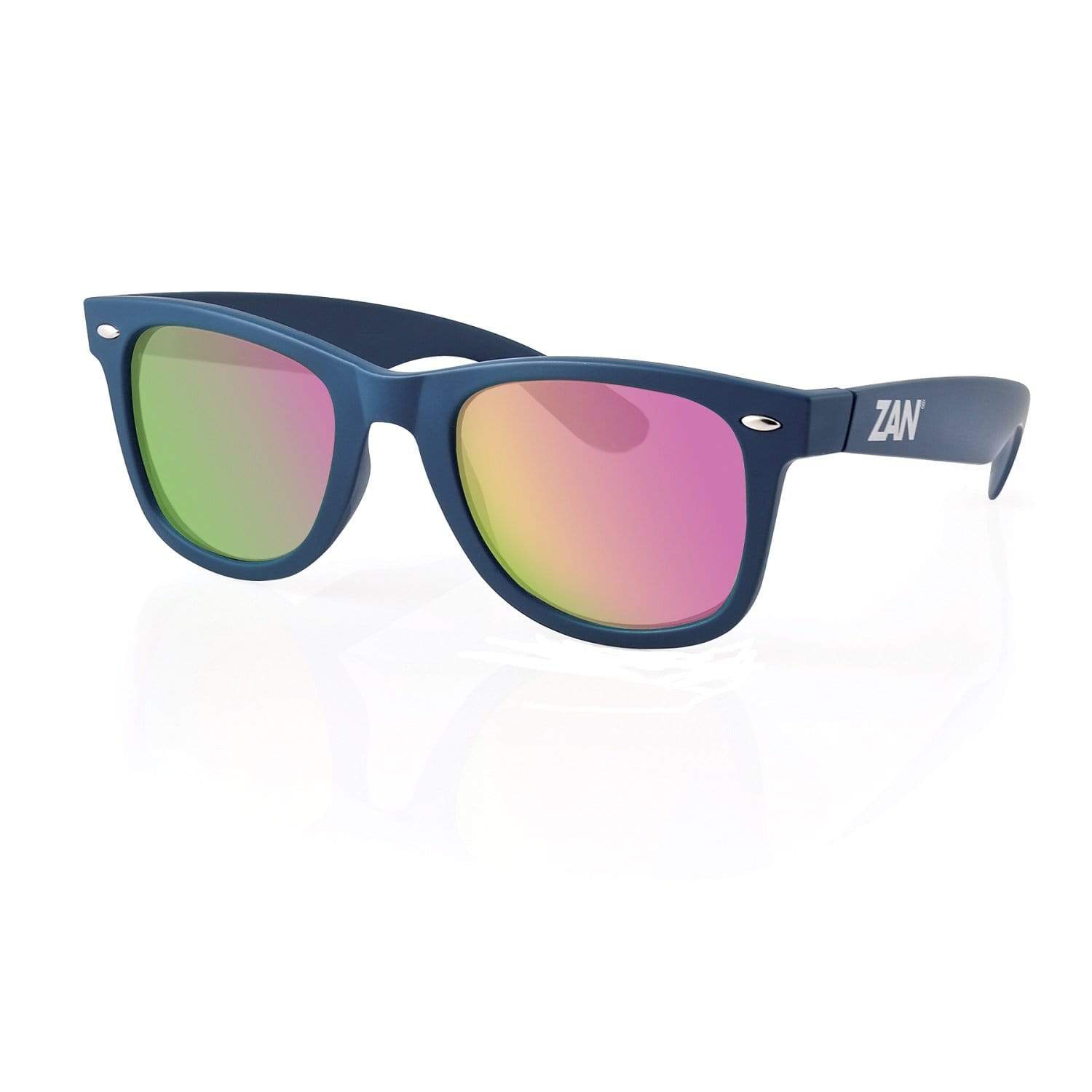 ZANheadgear Apparel : Eyewear - Sunglasses ZANheadgear Winna Sunglass w-Steel Blue-Smoked Purple Mirror