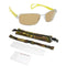 Zoinx Apparel : Eyewear - Sunglasses Zoinx Men Wrap Polarized Sunglasses Silver Frame-Amber Lens