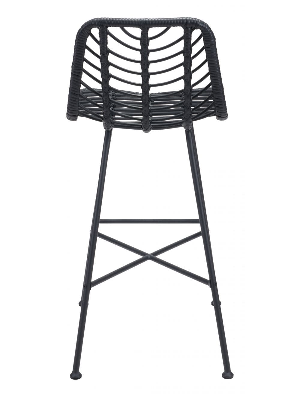 ZOU Outdoor Bar Seating ZOU - Malaga Bar Chair (Set of 2) Black | 703982