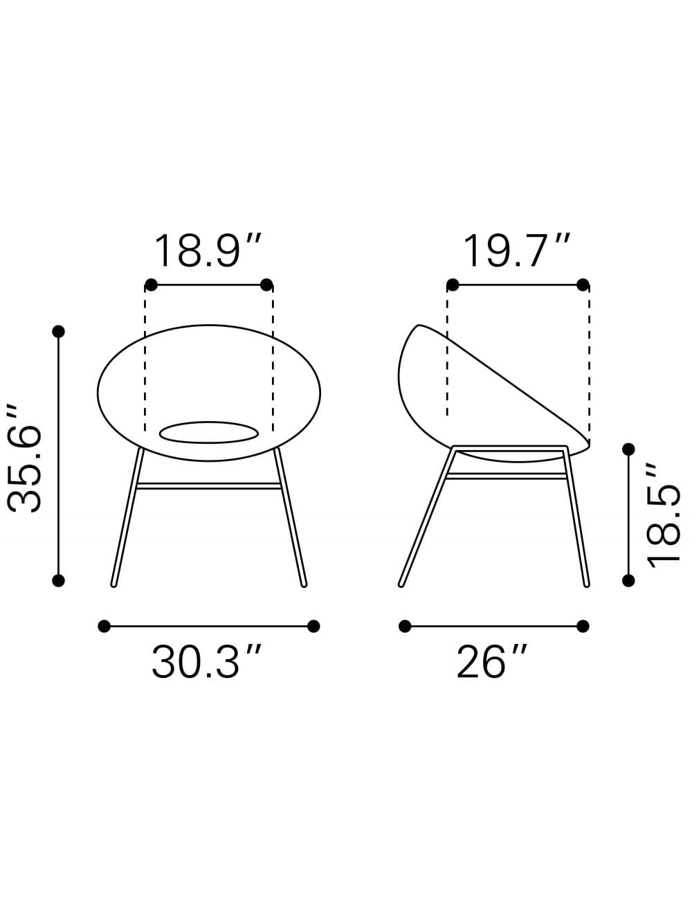 ZOU Outdoor Dining Seating ZOU - Cohen Dining Chair (Set of 2) Natural | 703939