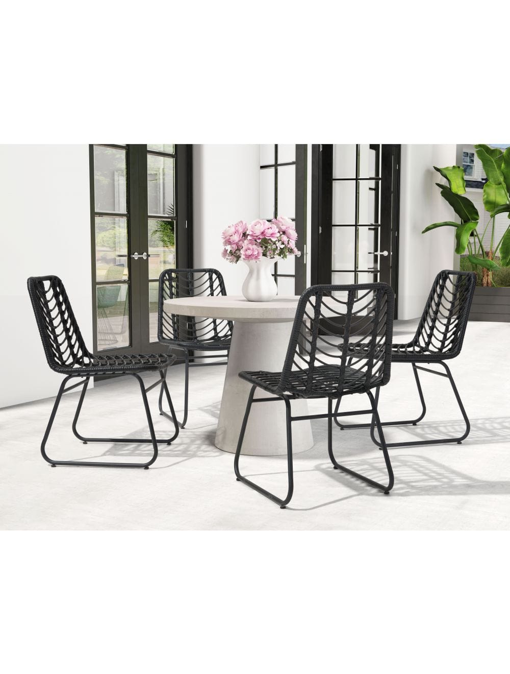 ZOU Outdoor Dining Seating ZOU - Laporte Dining Chair (Set of 2) Black | 703944