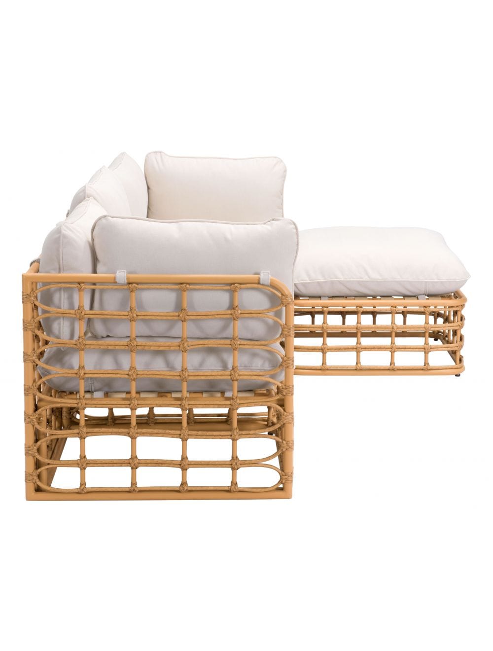 ZOU Outdoor Living Seating ZOU - Kapalua Middle Chair Beige & Natural | 703958