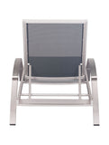 ZOU Outdoor Living Seating ZOU - Metropolitan Chaise Lounge Gray & Silver | 703187